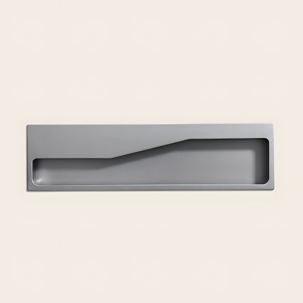 Angular Grip Rectangular Recessed Cabinet Pulls
