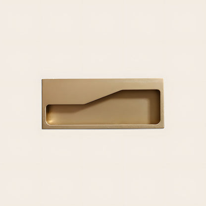 Angular Grip Rectangular Recessed Cabinet Pulls