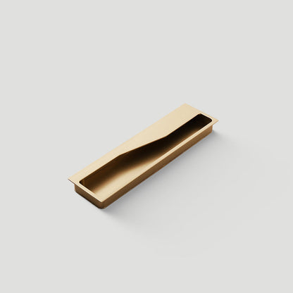 Angular Grip Rectangular Recessed Cabinet Pulls