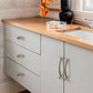 Faceted Crystal Glass Cabinet Pulls and Knobs in Gold