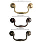 3.75" Vintage Drawer Pull Handles Drop Bail Pulls