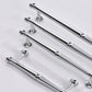 Chrome-Finish Brass Bar Cabinet Pulls and Drawer Handles