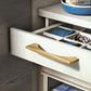 Gold Brass Curved Cabinet Pulls and Drawer Handles
