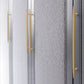 Tapered Solid Brass Cabinet Pulls and Knobs in Gold