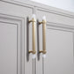 Faceted Crystal Cabinet Pulls and Knobs, Brass / Copper Finish