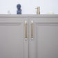 Faceted Crystal Cabinet Pulls and Knobs, Brass / Copper Finish