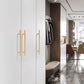 Wood and Brass Cabinet Pulls for Cabinets and Drawers