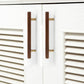 Wood and Brass Cabinet Pulls for Cabinets and Drawers