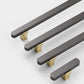 Two-Tone Gray Drawer Pulls and Cabinet Handles