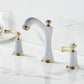 Widespread Three-Hole Copper Bathroom Faucet