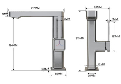 Graven Modern 360° Swivel Single-Hole Bathroom Sink Faucet