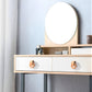Wood Ring Leather Cabinet and Drawer Knobs