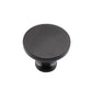 Matte Black Round Cabinet Knobs for Bathroom