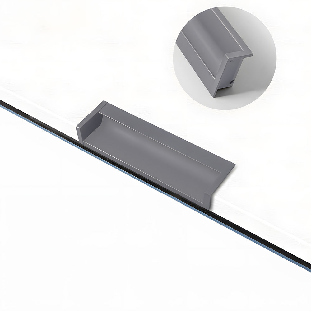 Multicolor Channel Cabinet Edge Pulls for Slab Doors
