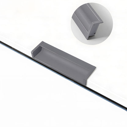 Multicolor Channel Cabinet Edge Pulls for Slab Doors