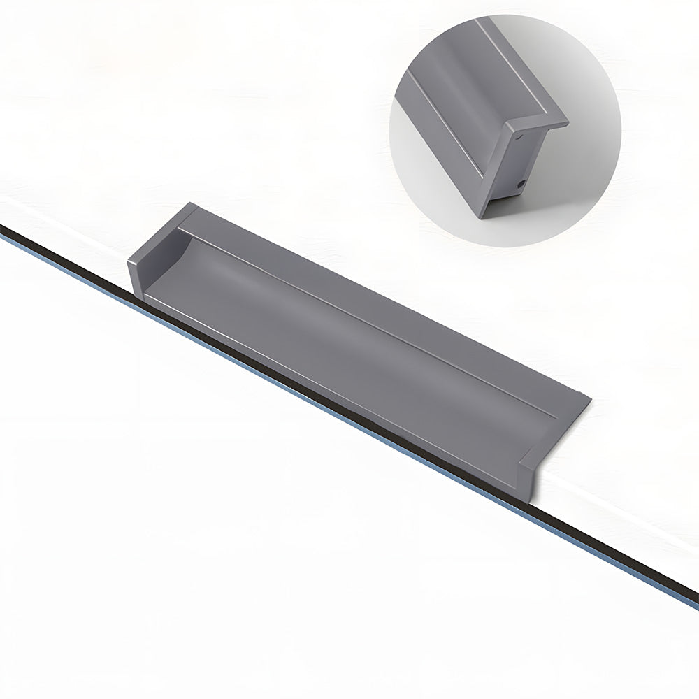 Multicolor Channel Cabinet Edge Pulls for Slab Doors
