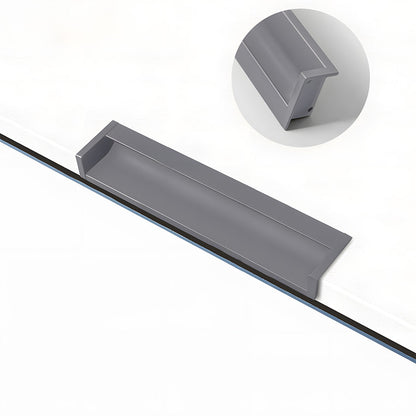 Multicolor Channel Cabinet Edge Pulls for Slab Doors