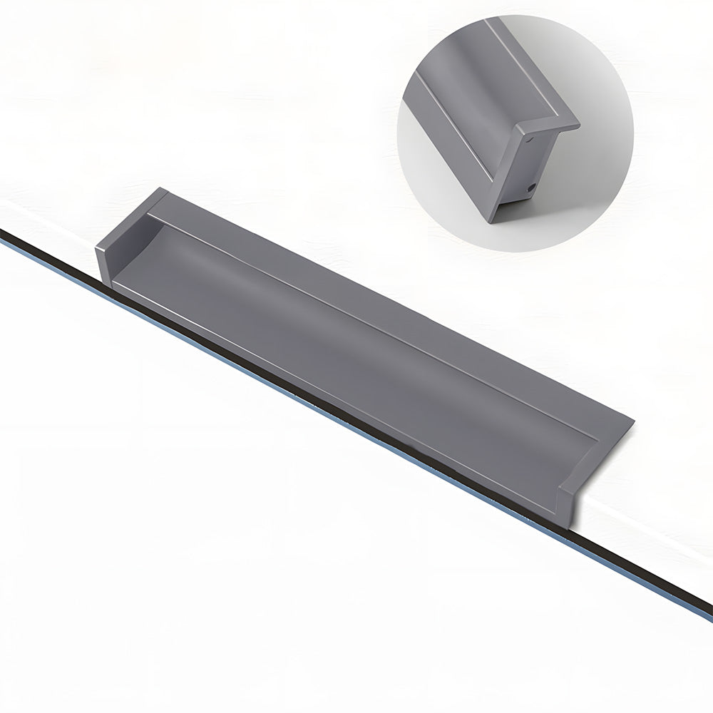 Multicolor Channel Cabinet Edge Pulls for Slab Doors