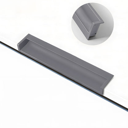 Multicolor Channel Cabinet Edge Pulls for Slab Doors