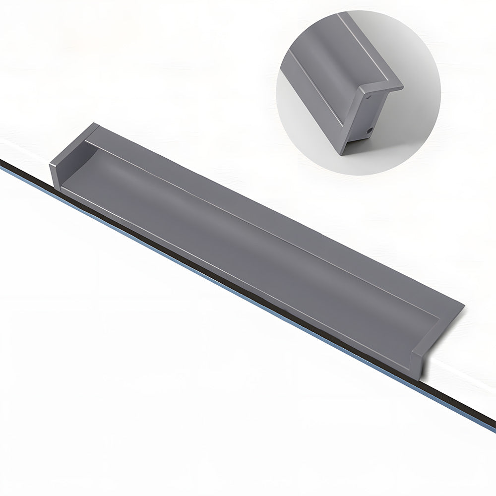 Multicolor Channel Cabinet Edge Pulls for Slab Doors