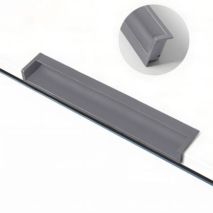 Multicolor Channel Cabinet Edge Pulls for Slab Doors