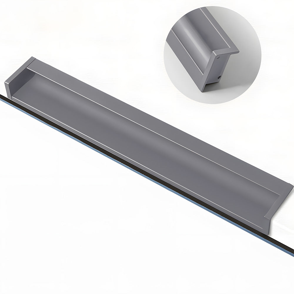 Multicolor Channel Cabinet Edge Pulls for Slab Doors
