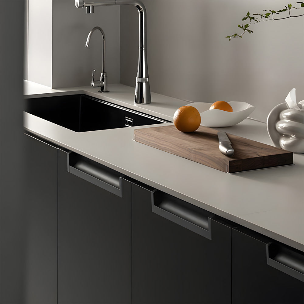 Multicolor Channel Cabinet Edge Pulls for Slab Doors