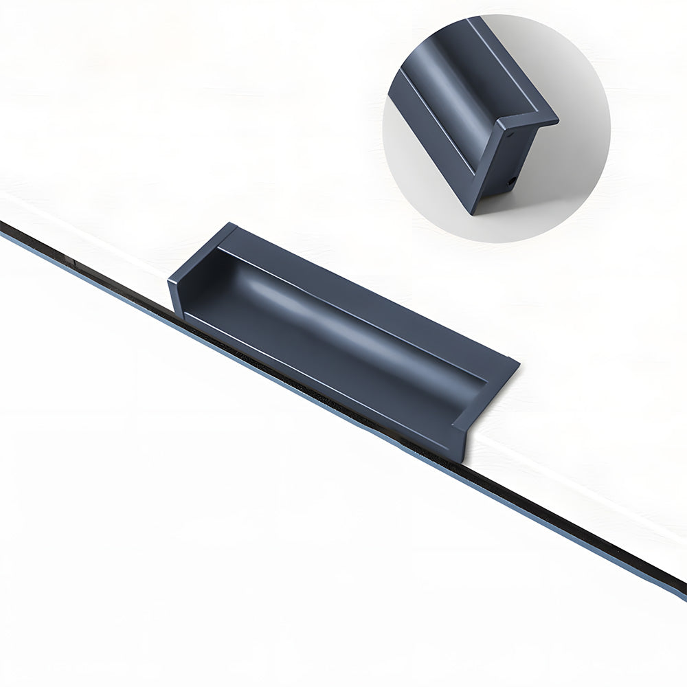 Multicolor Channel Cabinet Edge Pulls for Slab Doors