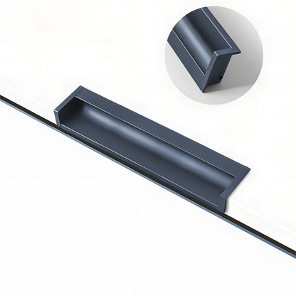 Multicolor Channel Cabinet Edge Pulls for Slab Doors