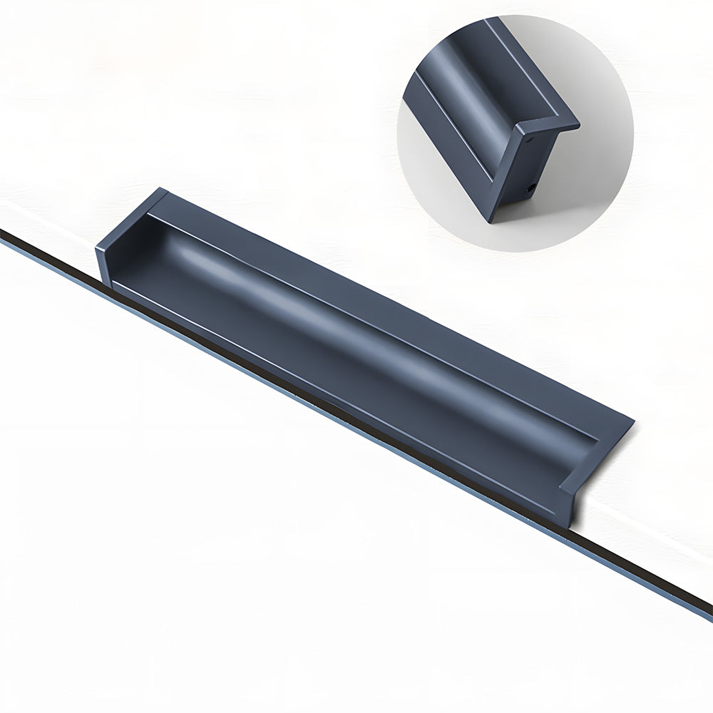 Multicolor Channel Cabinet Edge Pulls for Slab Doors