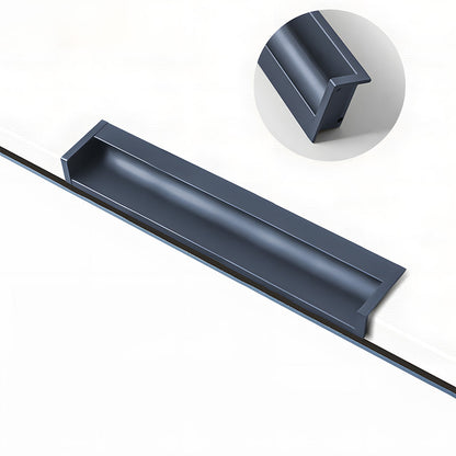 Multicolor Channel Cabinet Edge Pulls for Slab Doors
