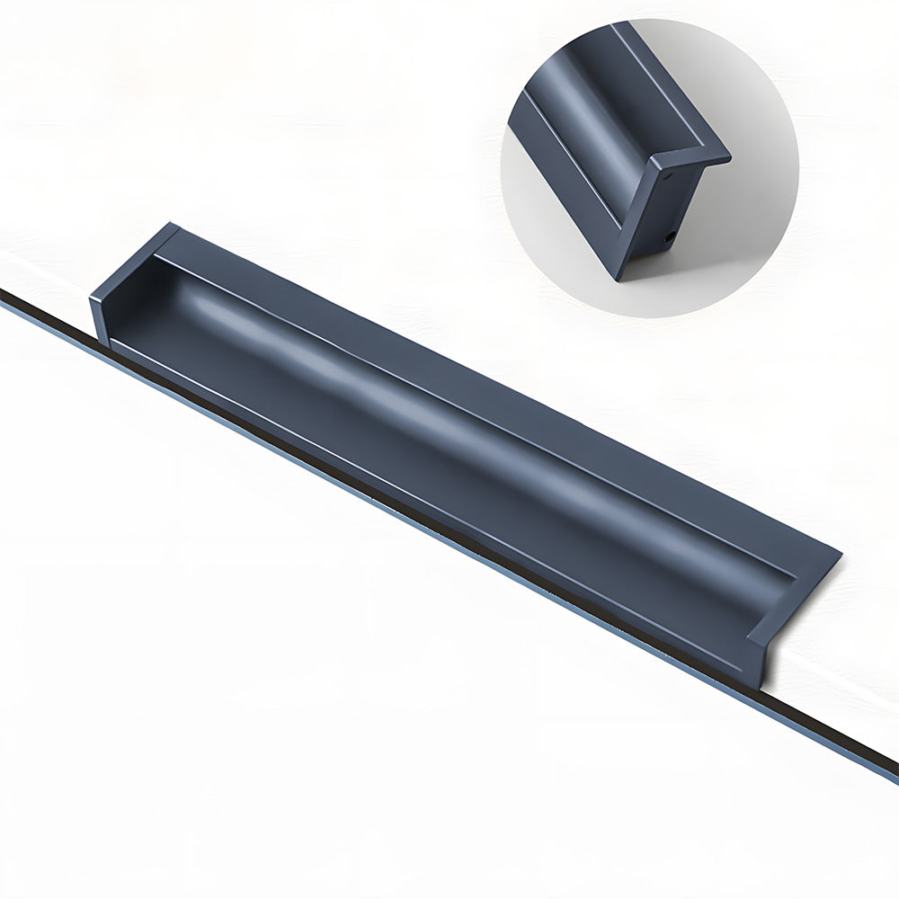 Multicolor Channel Cabinet Edge Pulls for Slab Doors