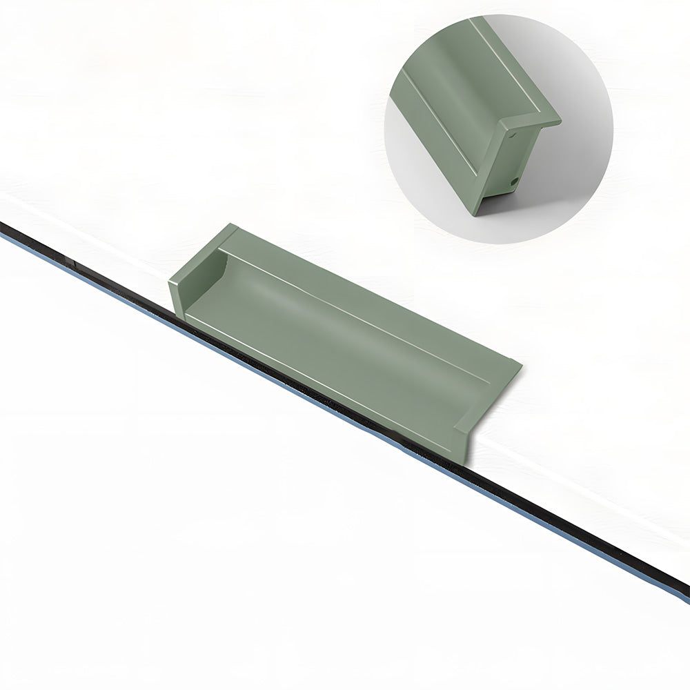 Multicolor Channel Cabinet Edge Pulls for Slab Doors