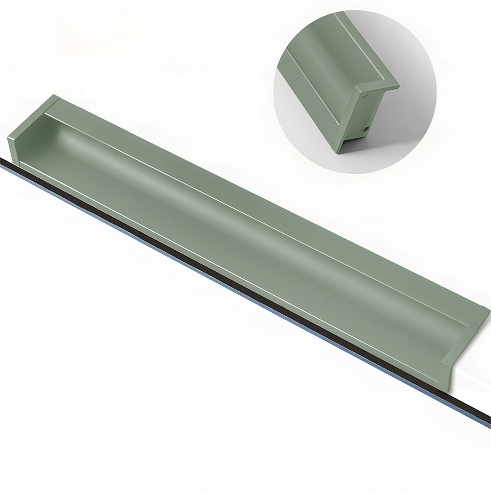 Multicolor Channel Cabinet Edge Pulls for Slab Doors