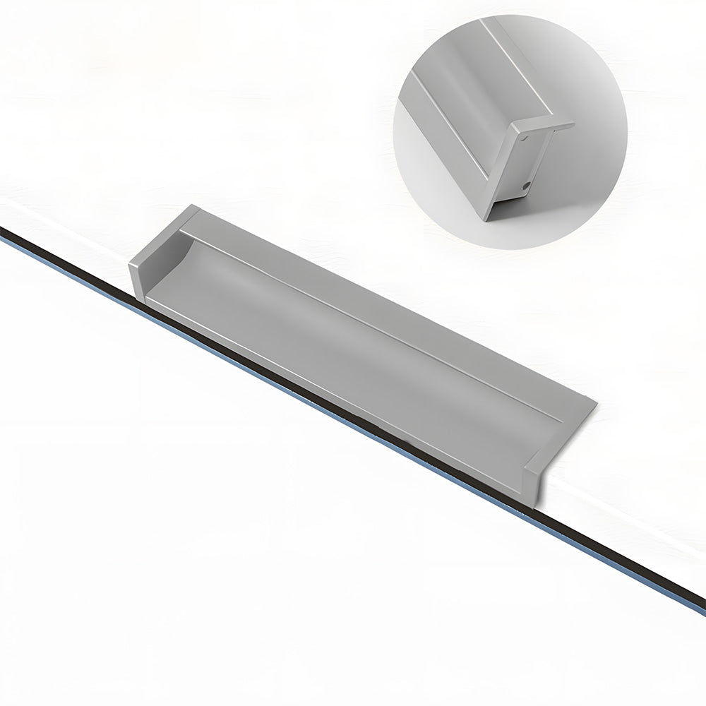 Multicolor Channel Cabinet Edge Pulls for Slab Doors
