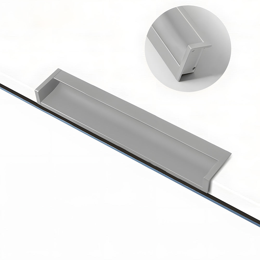 Multicolor Channel Cabinet Edge Pulls for Slab Doors