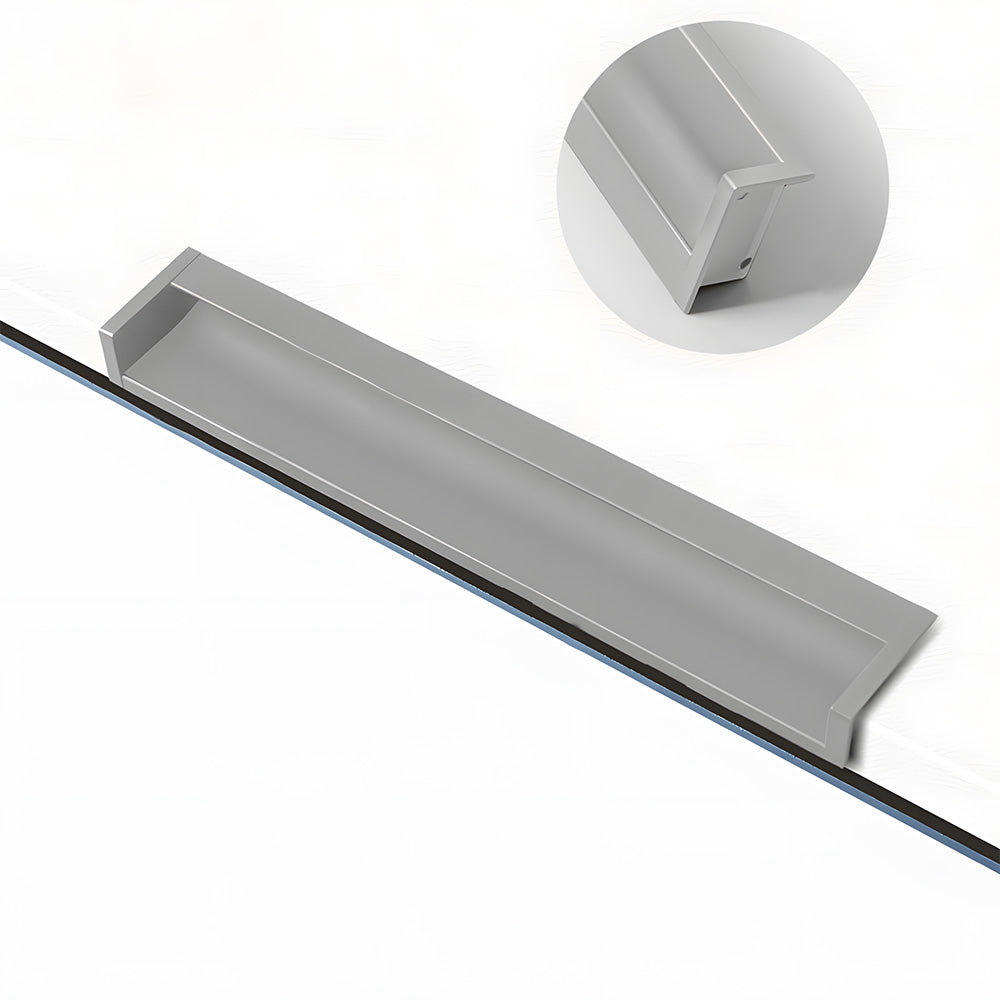 Multicolor Channel Cabinet Edge Pulls for Slab Doors