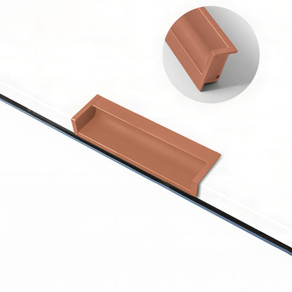 Multicolor Channel Cabinet Edge Pulls for Slab Doors