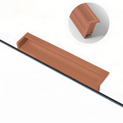 Multicolor Channel Cabinet Edge Pulls for Slab Doors