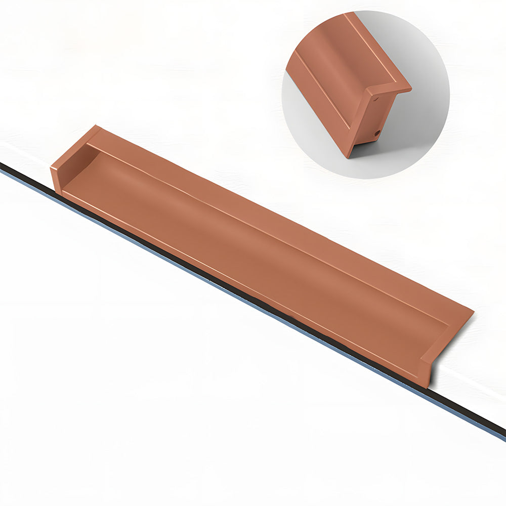 Multicolor Channel Cabinet Edge Pulls for Slab Doors