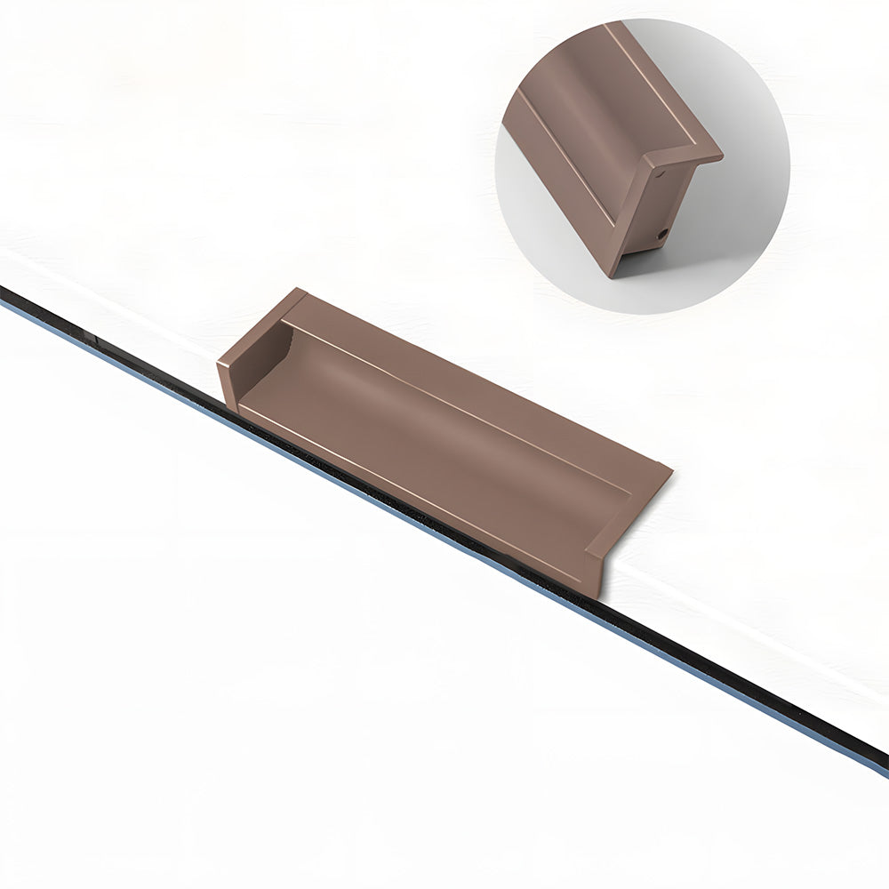 Multicolor Channel Cabinet Edge Pulls for Slab Doors