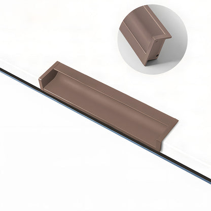 Multicolor Channel Cabinet Edge Pulls for Slab Doors