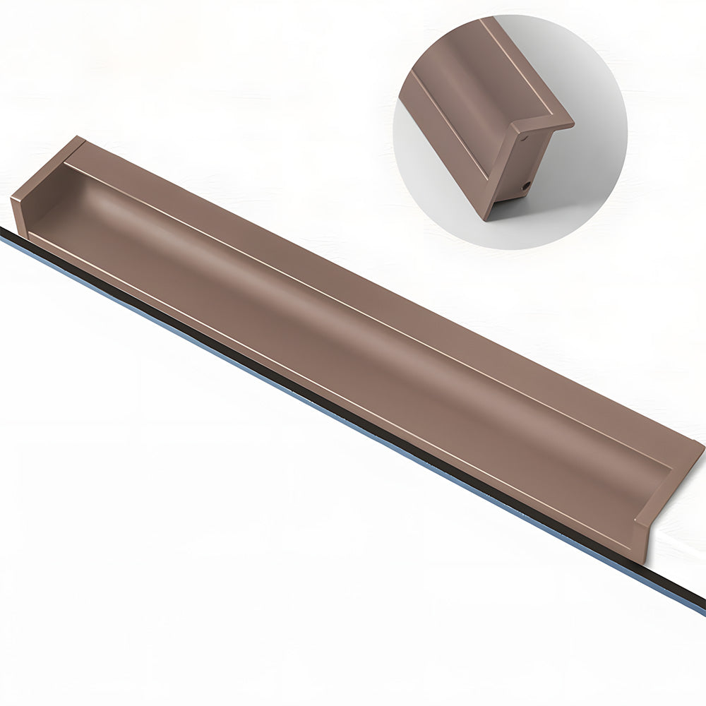 Multicolor Channel Cabinet Edge Pulls for Slab Doors