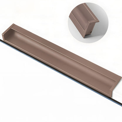 Multicolor Channel Cabinet Edge Pulls for Slab Doors