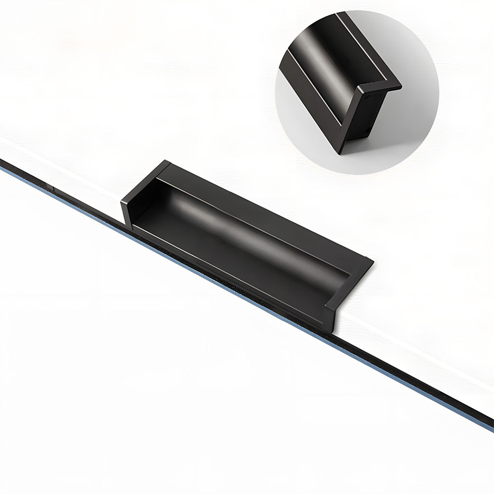 Multicolor Channel Cabinet Edge Pulls for Slab Doors
