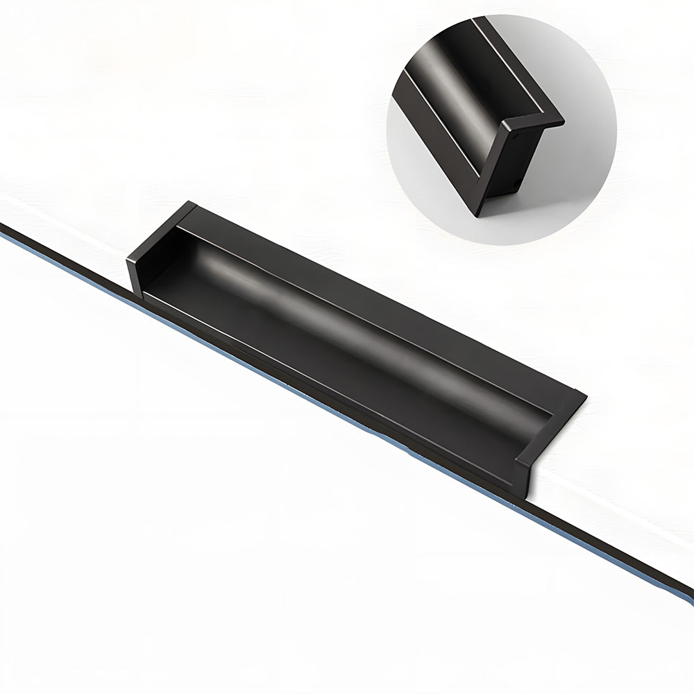 Multicolor Channel Cabinet Edge Pulls for Slab Doors