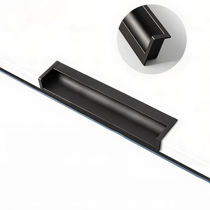 Multicolor Channel Cabinet Edge Pulls for Slab Doors