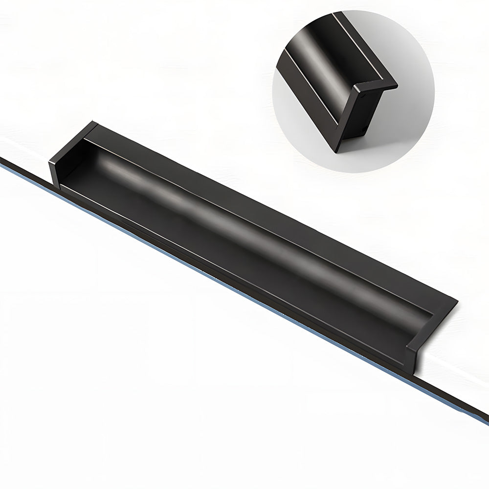 Multicolor Channel Cabinet Edge Pulls for Slab Doors