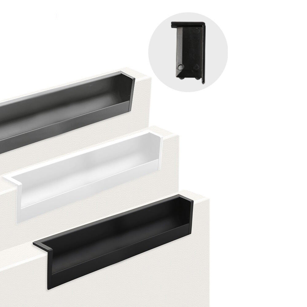 Multicolor Channel Cabinet Edge Pulls for Slab Doors