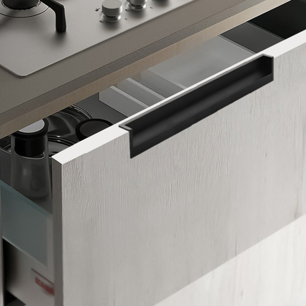 Multicolor Channel Cabinet Edge Pulls for Slab Doors